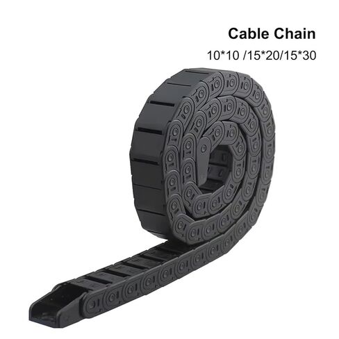 Cable Chain 7 * 7 10 * 10 15 * 20 15 * 30mm 1M Non-Opening Semi-Enclosed Plastic Drag Chain Drive Drag Chain Machine(15x20 mm) in Saudi Arabia