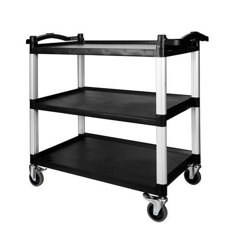 NorthSky Select Dual-Handle Utility Service Cart, 3 Shelves, 440 lb. Capacity in Kuwait