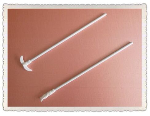 2Pcs PTFE Stirrer,350mm,Diameter 7mm,Overhead Stirring Mixer Shaft'with Foldable Paddle 70mm,Stainless Steel with F4 Coat in Kuwait