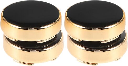 LOGOFUN 2 Pairs Mens Cufflinks Round Tuxedo Formal Shirts Studs Classic Shirt Cuff Links Minimalist for Business Wedding Suit in Saudi Arabia