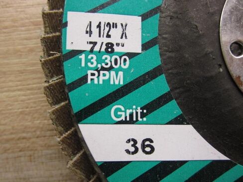 Trust-X A03090404 Grinding Wheel 36 Grit 4 1/2" X 7/8" in Saudi Arabia