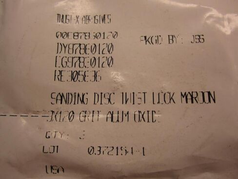 Trust-X DY878E0120 Twist Lock Sanding Disc DY878E0120 (Pack of 3) in Saudi Arabia