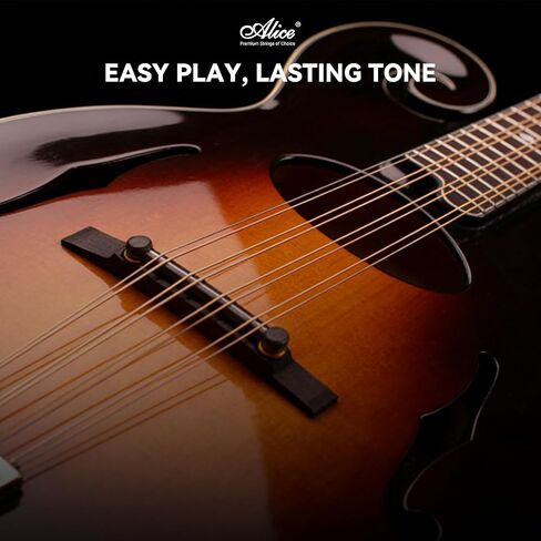 Alice 2 Pack Mandolin Strings 4 String Set Medium (11-40) Plated Steel and Silver-Plated Copper Alloy with Anti-Rust Coating, (AM05) in Kuwait