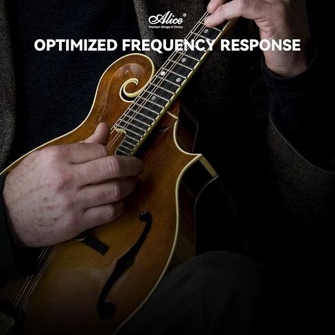 Alice 2 Pack Mandolin Strings 4 String Set Medium (11-40) Plated Steel and Silver-Plated Copper Alloy with Anti-Rust Coating, (AM05) in Kuwait