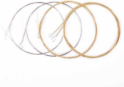 Alice 2 Pack Mandolin Strings 4 String Set Medium (11-40) Plated Steel and Silver-Plated Copper Alloy with Anti-Rust Coating, (AM05) in Kuwait