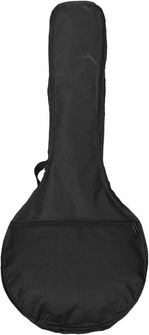 Veemoon Neapolitan Mandolin Case - Padded Oxford Cloth Bag with Backpack Straps and Handles for Safe Transport of Your Mandolin - Durable and Stylish Protection in Black in Saudi Arabia