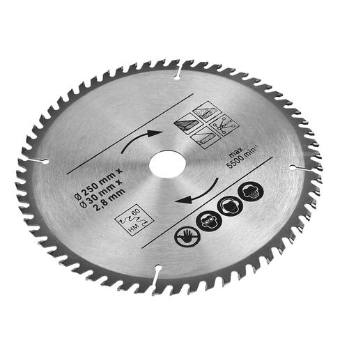 Circular Saw, 250mm 48T 60T Saw Disc with Carbide Alloy for Natural Hard Wood Soft Wood in Saudi Arabia