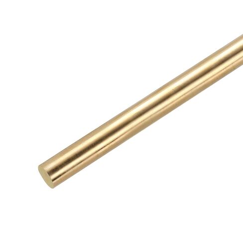 uxcell 1.5mm x 100mm Brass Round Rod, Metal Solid Shaft Rods Lathe Bar Stock for DIY Crafts Model Car Helicopter Airplane 5pcs in Saudi Arabia