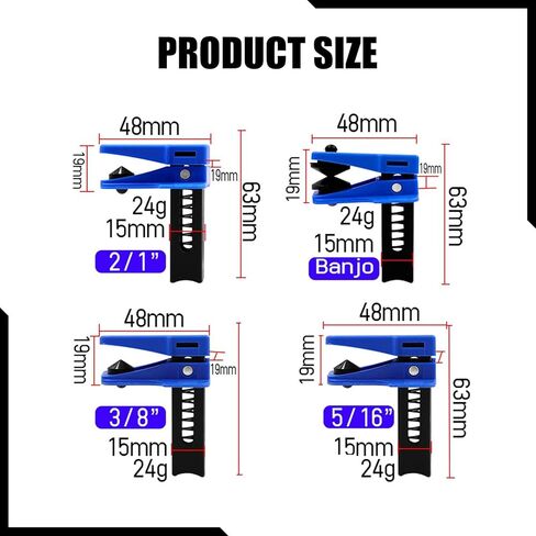 4 قطع مجموعة سدادة الخط مجموعة سدادة السوائل قوية لتركيب البانجو الثقيلة سهلة التركيب 3/8 "5/16" 1/2" in Kuwait