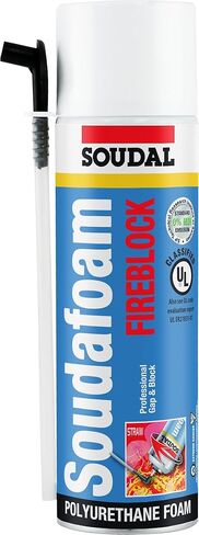 Soudal 462803 Soudafoam Fireblock Gap and Block Straw Foam, Orange in Kuwait