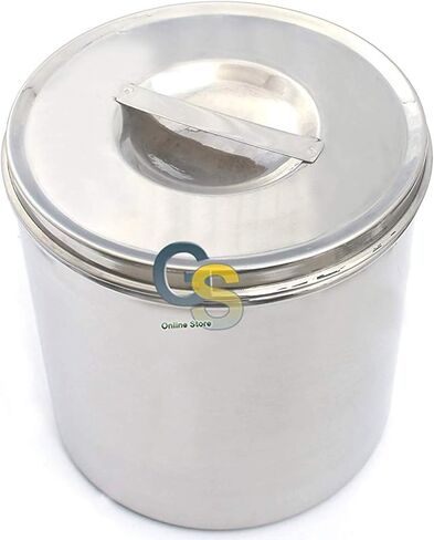 G.S STAINLESS STEEL DRESSING JAR 7X7" in Saudi Arabia