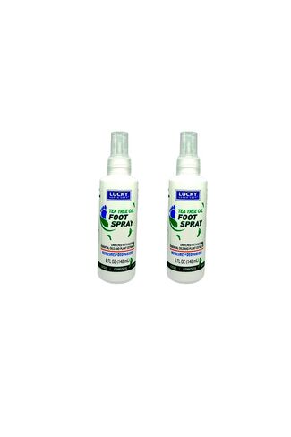 Generic Lucky Tea Tree Oil Foot Spray 5 oz 2 pack, White in Saudi Arabia