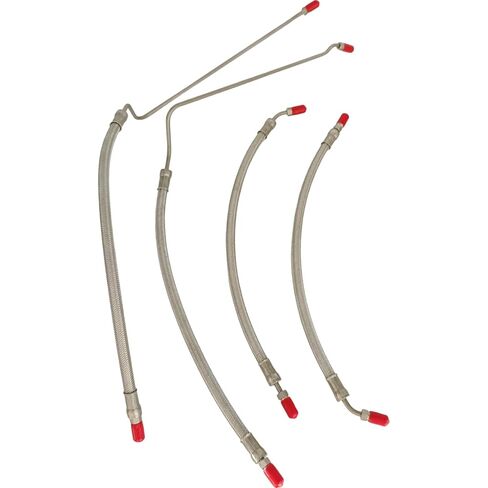 Trim Ram Cylinder Hose Kit 9B-104A Compatible with Mercruiser Alpha One w/Trim Cylinder(15-9/16") & Bravo 1 2 3 X XR 32-99904Q(X2) 32-864589 32-864588 Not Gen 2 Power Hydraulic 4Pcs in Saudi Arabia