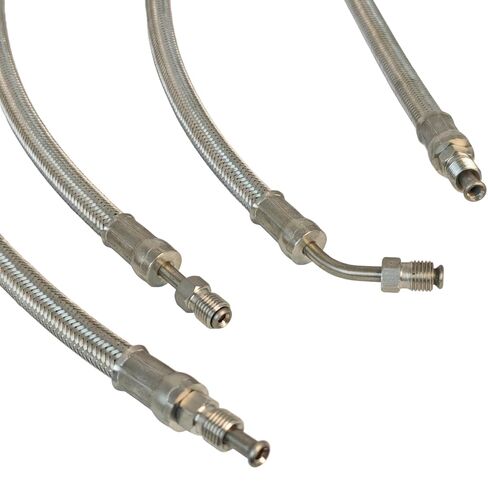 Trim Ram Cylinder Hose Kit 9B-104A Compatible with Mercruiser Alpha One w/Trim Cylinder(15-9/16") & Bravo 1 2 3 X XR 32-99904Q(X2) 32-864589 32-864588 Not Gen 2 Power Hydraulic 4Pcs in Saudi Arabia