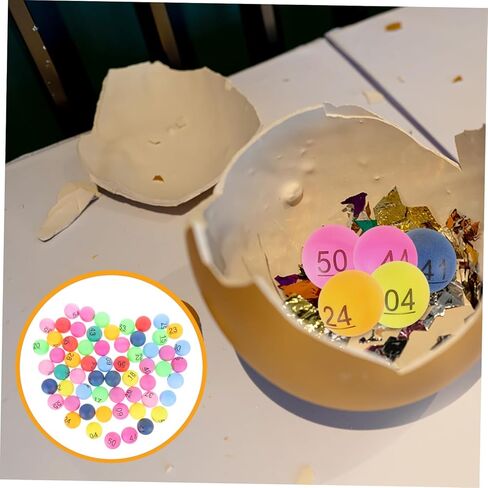 60Pcs Balls for Raffle Drawings Bingo Games and Party Activities Durable Lightweight Party Supplies for Fundraisers Events and Classrooms in Kuwait