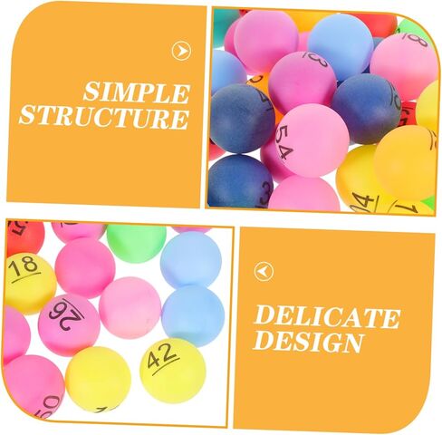 60Pcs Balls for Raffle Drawings Bingo Games and Party Activities Durable Lightweight Party Supplies for Fundraisers Events and Classrooms in Kuwait