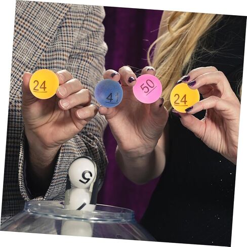 60Pcs Balls for Raffle Drawings Bingo Games and Party Activities Durable Lightweight Party Supplies for Fundraisers Events and Classrooms in Kuwait