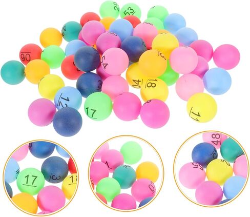 60Pcs Balls for Raffle Drawings Bingo Games and Party Activities Durable Lightweight Party Supplies for Fundraisers Events and Classrooms in Kuwait