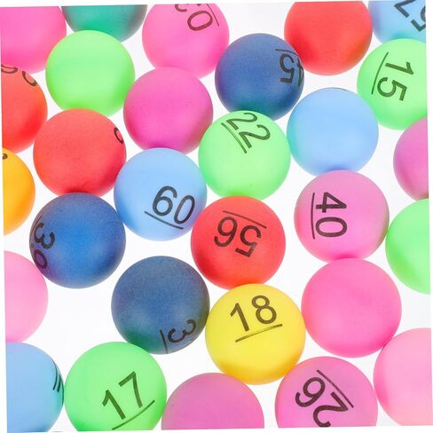 60Pcs Balls for Raffle Drawings Bingo Games and Party Activities Durable Lightweight Party Supplies for Fundraisers Events and Classrooms in Kuwait