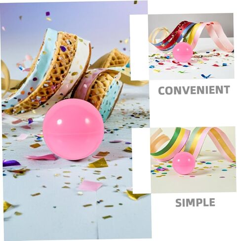 Sosoport 20Pcs Colorful Raffle Balls Plastic Hollow Design for Party Games Classroom Activities Team Building Interactive Entertainment Game Balls for Vending Machines in Kuwait
