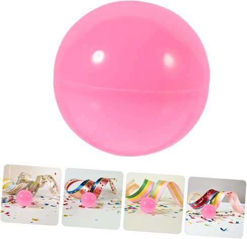 Sosoport 20Pcs Colorful Raffle Balls Plastic Hollow Design for Party Games Classroom Activities Team Building Interactive Entertainment Game Balls for Vending Machines in Kuwait