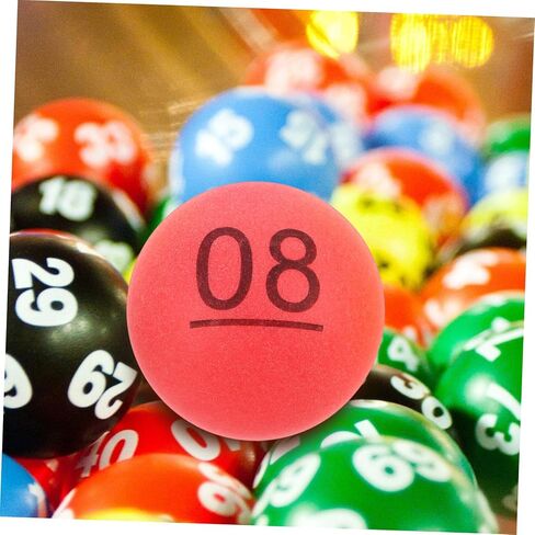 VICASKY 30pcs Hollow Raffle Balls for Bingo Party Games and Lottery Draws Plastic Lottery Balls Numbers for Vending Machines and Events in Kuwait