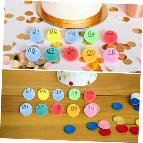 VICASKY 30pcs Hollow Raffle Balls for Bingo Party Games and Lottery Draws Plastic Lottery Balls Numbers for Vending Machines and Events in Kuwait