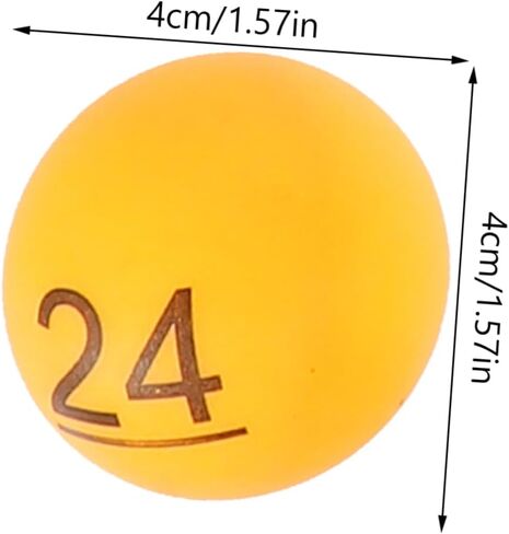 DECHOUS 60PCS Colorful Number Lottery Balls for Raffle Games Plastic Table Tennis Style for Party Activities and Drawings in Kuwait