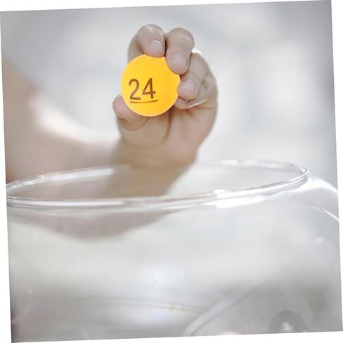 مجموعة كرات أرقام ملونة من 1 إلى 60 لألعاب السحب والبنغو، كرات يانصيب بلاستيكية متينة لمستلزمات الحفلات والمناسبات، 60 قطعة من دعائم الألعاب غير الملحومة in Kuwait