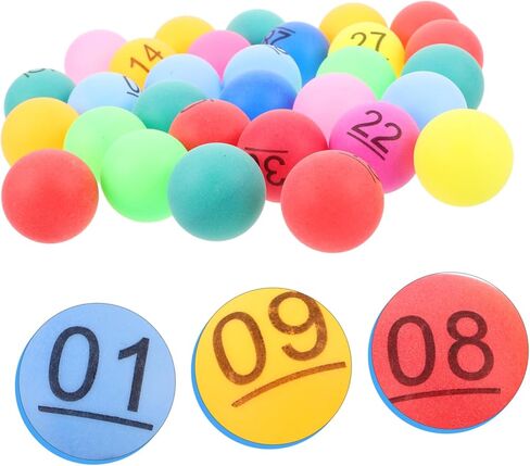 30 قطعة من كرات البنغو الملونة كرات السحب لألعاب الحفلات المرقمة 1-30 لأحداث البار وأنشطة الكرنفال in Saudi Arabia