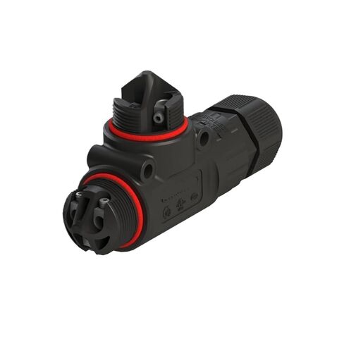 T-نوع ثلاثي اتجاه واحد منفذ اتجاهين موصل مقاوم للماء موصل مقاوم للمياه IP68 ثلاثي الاتجاه موصل LED المسمار العقص الأسلاك in Kuwait