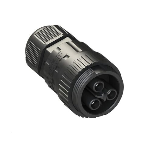 موصل تجعيد برغي أنثى ثلاثي النواة خارجي IP68 مقاوم للماء سلك وكابل إمداد بالطاقة in Kuwait