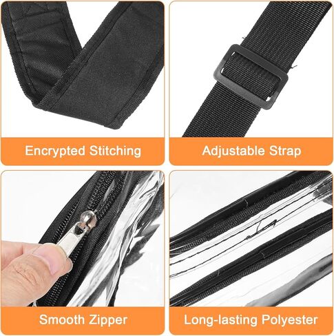 Larrel Clear Bag for Stadium Events, Clear Sling Bag for Women, Stadium Crossbody Bags, Transparent Bags for Concerts and Sports Festivals in Saudi Arabia