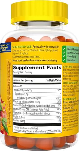 Nature Made Vitamin B Complex Gummies, 5 B Vitamins for Energy and Brain Support, 60 Pectin Based Gummies, 60 Day Supply in Saudi Arabia