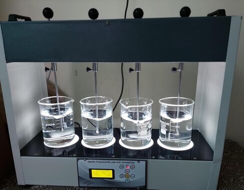Digital Jar Test Apparatus – 4 Jar Flocculator for Water Treatment | Laboratory Coagulation & Flocculation Testing Equipment with Digital RPM & Timer Display Work on 110 Volt in Kuwait