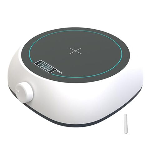 2L Laboratory Magnetic Stirrer with Digital Display & Stir Bar, 110V-220V Small Magnetic Mixer, Stable Stirring, Compact Bench-Top Equipment,Natural in Saudi Arabia