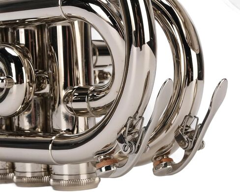Drfeify Brass Bb Trumpet Set Compact and Portable Pocket Trumpet, for Practice and Performance Settings in Saudi Arabia