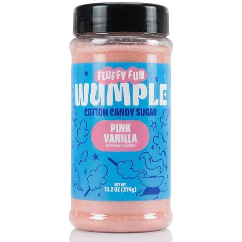 سكر حلوى القطن بالفانيليا الوردية - سكر الخيط المنكه لآلات حلوى القطن، مزيج رقيق جاهز للاستخدام - مثالي للحفلات والكرنفالات والمناسبات - عبوة من 1 (الفانيليا الوردية -13.2 أونصة) in Kuwait