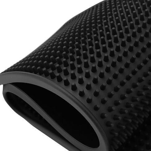 FUNSUEI 4 PCS 6 x 24 Inch Black Rubber Bar Mats, Rubber Bar Service Spill Mat, Non Slip Bar Top Mat, PVC Bar Drink Pad for Home Kitchen, Pubs, Restaurants in Saudi Arabia