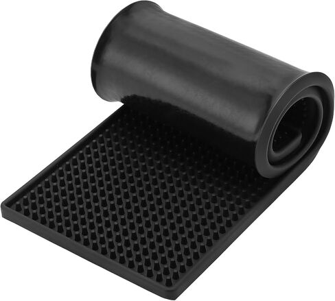 FUNSUEI 4 PCS 6 x 24 Inch Black Rubber Bar Mats, Rubber Bar Service Spill Mat, Non Slip Bar Top Mat, PVC Bar Drink Pad for Home Kitchen, Pubs, Restaurants in Saudi Arabia