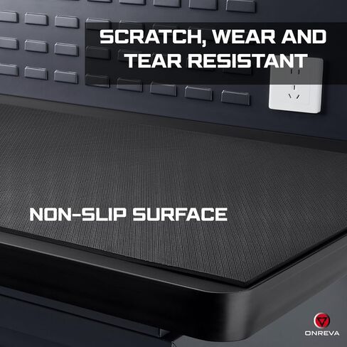 ONREVA Workbench Mat 24X48 Inches, EVA Rubber Work Mat, Protect Your Work Bench Top, Heavy Duty Pad for Tool Box Top, Table, Tool Station, Rolling Cabinet Cart Cover Liner Matt, 48"X24" 5mm Thick in Kuwait