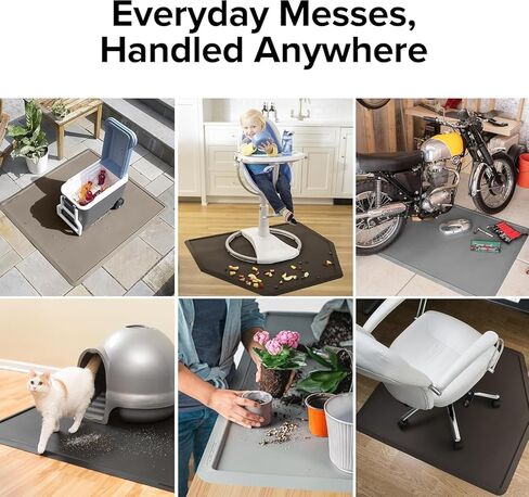 WeatherTech All-Purpose Mat - Multi-Use Mat for Everyday Living - 44" x 48" - Rectangle - Black (APM4448B) in Saudi Arabia