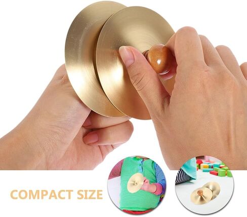 Mini Finger Cymbals Pair 2.75 Inch Copper Handheld Percussion Instrument for Dance Performances Cultural Events and Party Music in Saudi Arabia