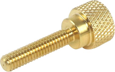 10 عبوات من مسامير الإبهام المخرشة المصنوعة من النحاس الصلب مقاس 8-32 × 3/4 بوصة مع أكتاف مستقيمة وخيوط اليد اليمنى SAE طرف مسطح غير مطلي (خيوط طويلة 8-32 × 3/4 بوصة) in Saudi Arabia