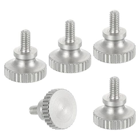 MECCANIXITY 5pcs M2 x 4mm مسامير الفرجار الورنية، 304 الفولاذ المقاوم للصدأ رأس مسطح الكتف الإبهام مسامير متري الماس مخرش رئيس البراغي قبضة المقابض اليد تشديد موقف السحابات الموضوع in Kuwait