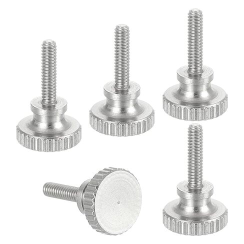 MECCANIXITY 5pcs M2 x 4mm مسامير الفرجار الورنية، 304 الفولاذ المقاوم للصدأ رأس مسطح الكتف الإبهام مسامير متري الماس مخرش رئيس البراغي قبضة المقابض اليد تشديد موقف السحابات الموضوع in Kuwait