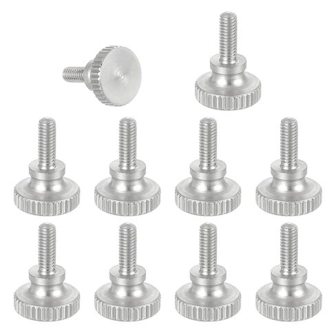 MECCANIXITY 5pcs M2 x 4mm مسامير الفرجار الورنية، 304 الفولاذ المقاوم للصدأ رأس مسطح الكتف الإبهام مسامير متري الماس مخرش رئيس البراغي قبضة المقابض اليد تشديد موقف السحابات الموضوع in Kuwait