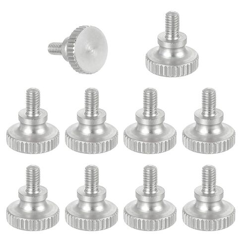 MECCANIXITY 5pcs M2 x 4mm مسامير الفرجار الورنية، 304 الفولاذ المقاوم للصدأ رأس مسطح الكتف الإبهام مسامير متري الماس مخرش رئيس البراغي قبضة المقابض اليد تشديد موقف السحابات الموضوع in Kuwait
