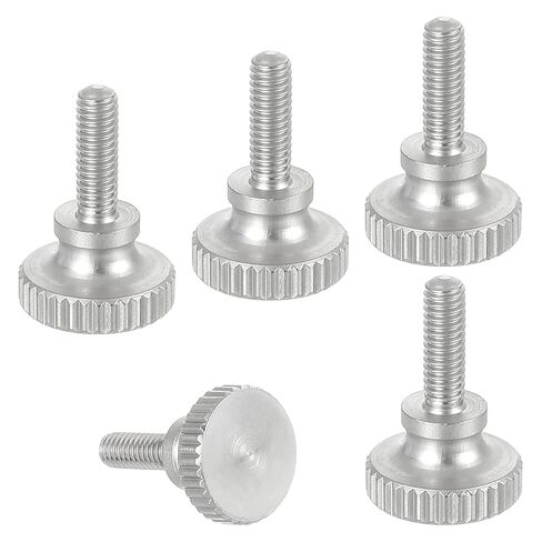 MECCANIXITY 5pcs M2 x 4mm مسامير الفرجار الورنية، 304 الفولاذ المقاوم للصدأ رأس مسطح الكتف الإبهام مسامير متري الماس مخرش رئيس البراغي قبضة المقابض اليد تشديد موقف السحابات الموضوع in Kuwait
