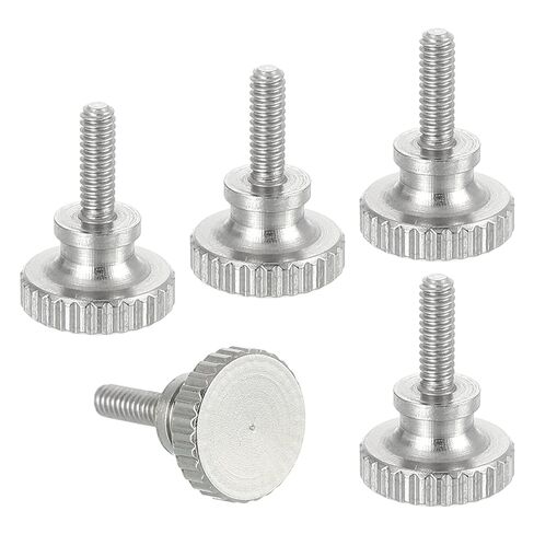 MECCANIXITY 5pcs M2 x 4mm مسامير الفرجار الورنية، 304 الفولاذ المقاوم للصدأ رأس مسطح الكتف الإبهام مسامير متري الماس مخرش رئيس البراغي قبضة المقابض اليد تشديد موقف السحابات الموضوع in Kuwait